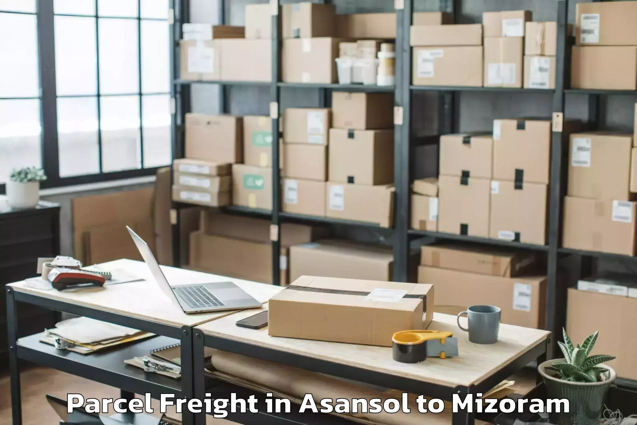 Book Asansol to Mizoram University Aizawl Parcel Freight